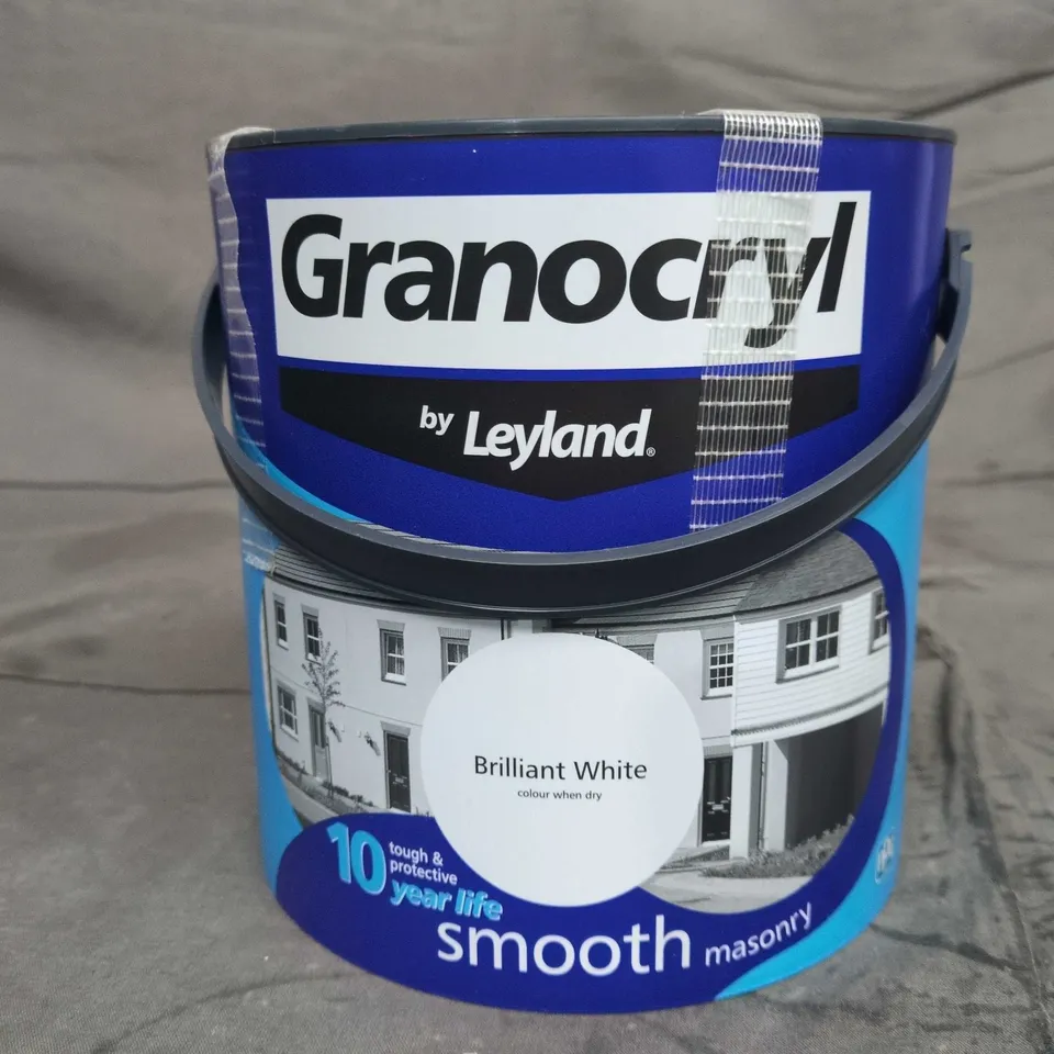LEYLAND GRANOCRYL BRILLIANT WHITE MASONRY PAINT – EXTERIOR - 2.5L