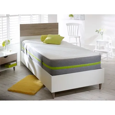 QUALITY BOXED 3FT SINGLE HYBRID FIBRE FOAM OPEN COIL MATTRESS