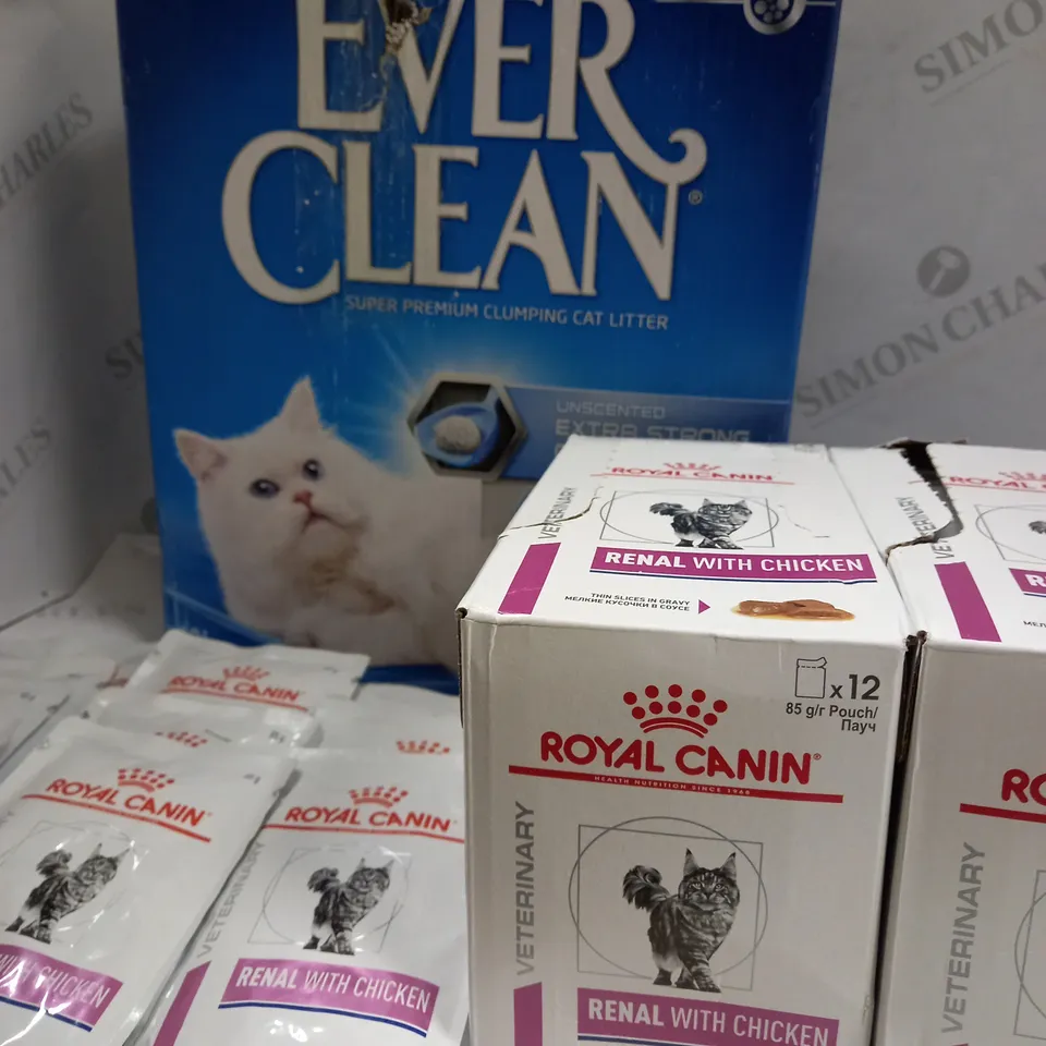 ROYAL CANIN WET FOOD POUCHES FOR CATS AND CAT LITTER 