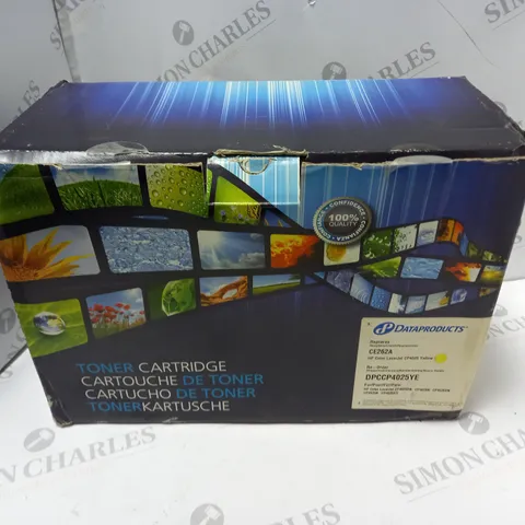 BOXED AND PACKAGED HP COLOUR LASERJET CP4025 YELLOW TONER (CE262A)