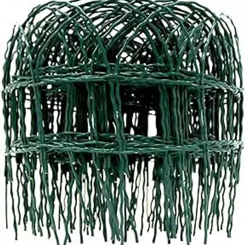 BOXED 10M X 250MM GARDEN LAWN BORDER EDGING FENCING PVC COATED WIRE