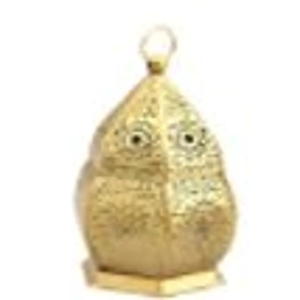 DOORBUSTER - HANDMADE MOROCCAN STYLE LED LANTERN WITH GOLDEN FINISH (3XAAA BATTERY REQUIRED)