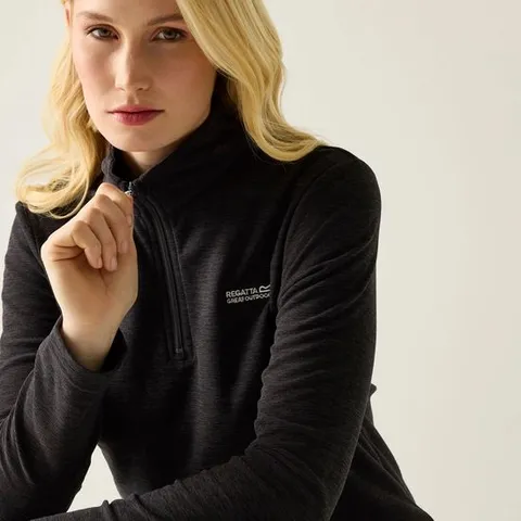 BRAND NEW REGATTA WOMEN'S SWEETHART MARL HALF ZIP FLEECE - 16