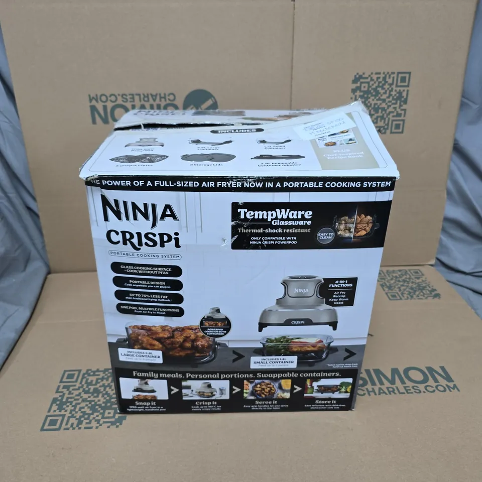 NINJA CRISPI PORTABLE COOKING SYSTEM – GLASS SURFACE, BOXED