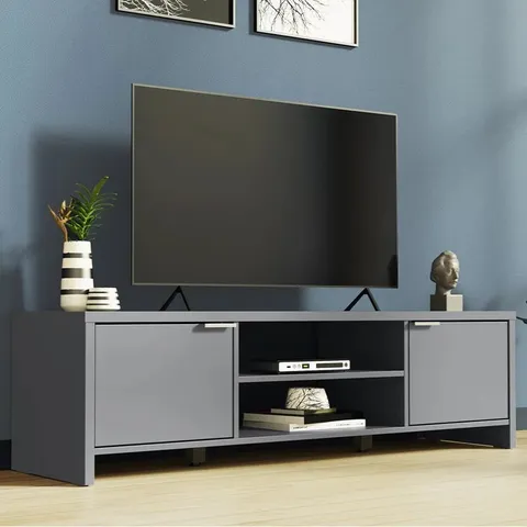 BOXED CAMELLA TV STAND CABINET WITH STORAGE SPACE FOR TV'S UP TO 65"