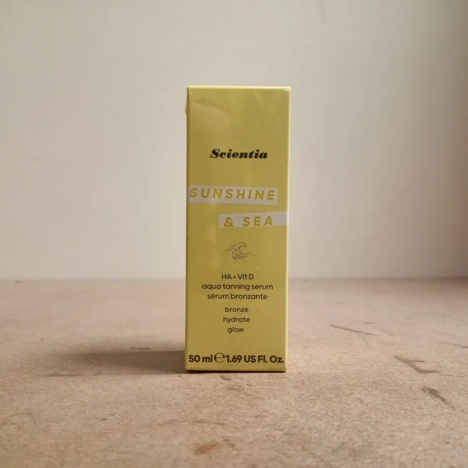 SEALED SCIENTIA SUNSHINE & SEA AQUA TANNING SERUM (50ML)