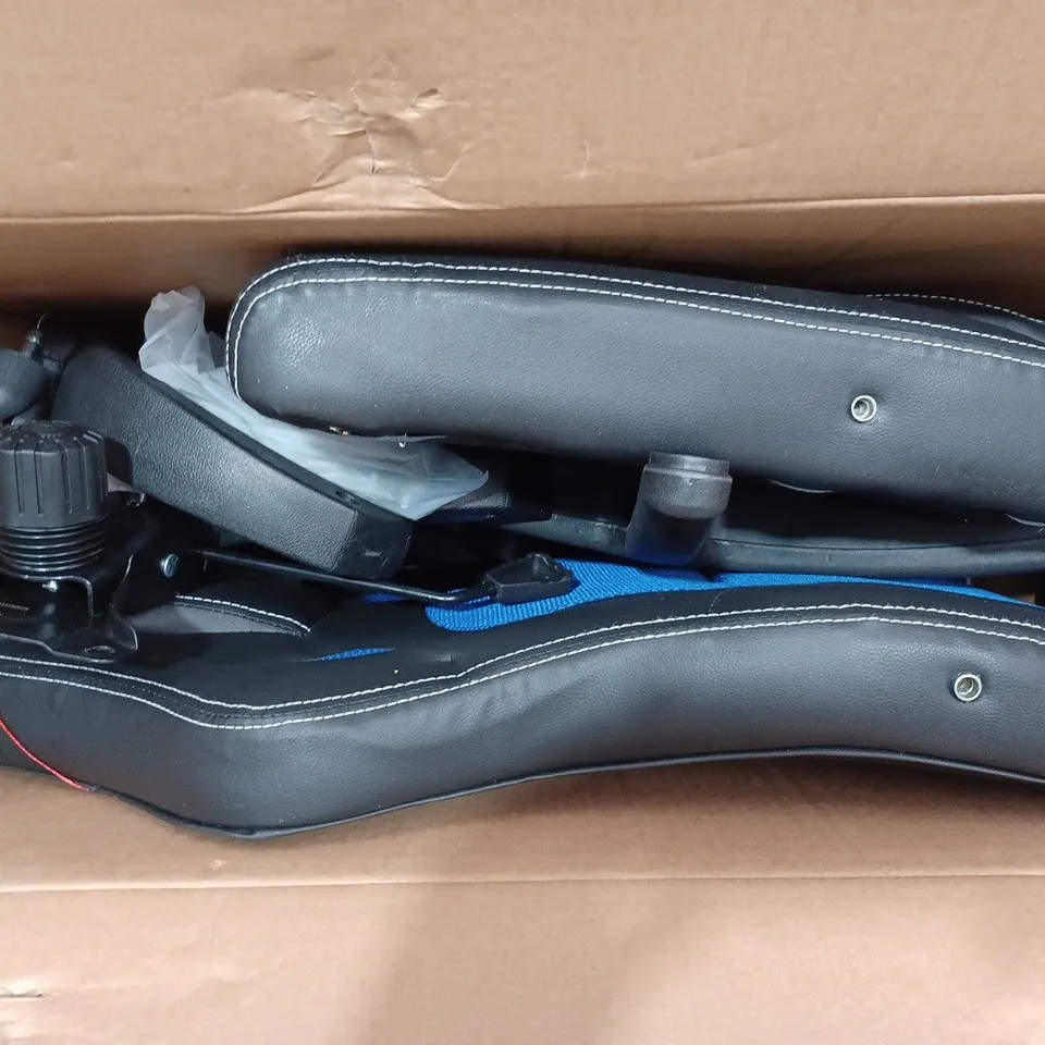 BOXED UNBRANDED GAMING/OFFICE CHAIR BLUE/BLACK