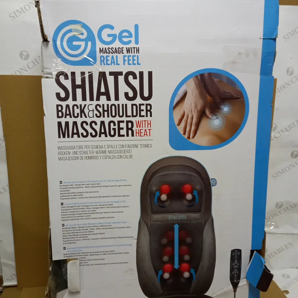 BOXED HOMEDICS SHIATSU BACK AND SHOULDER MASSAGER WITH HEAT SGM-160H-EUX