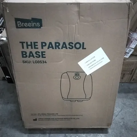 BOXED BREEINS THE PARASOL BASE