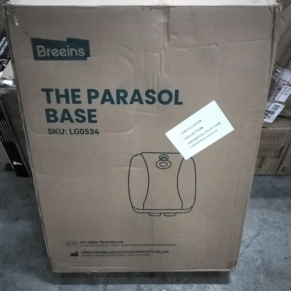 BOXED BREEINS THE PARASOL BASE