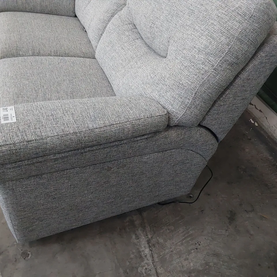 QUALITY BRITISH DESIGNER G PLAN WASHINGTON POWER RECLINING TWO SEATER SOFA GRAPHENE DUCK FABRIC