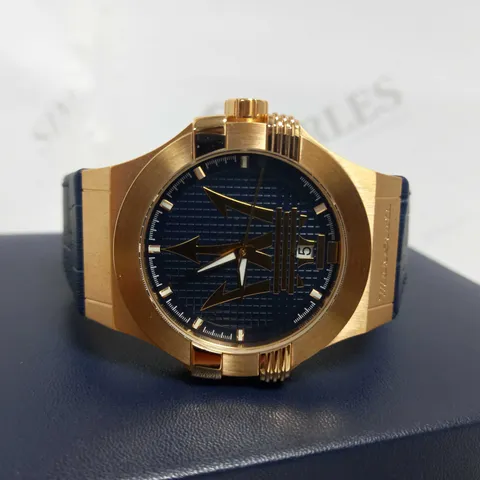 MASERATI POTENZA MENS LEATHER WATCH