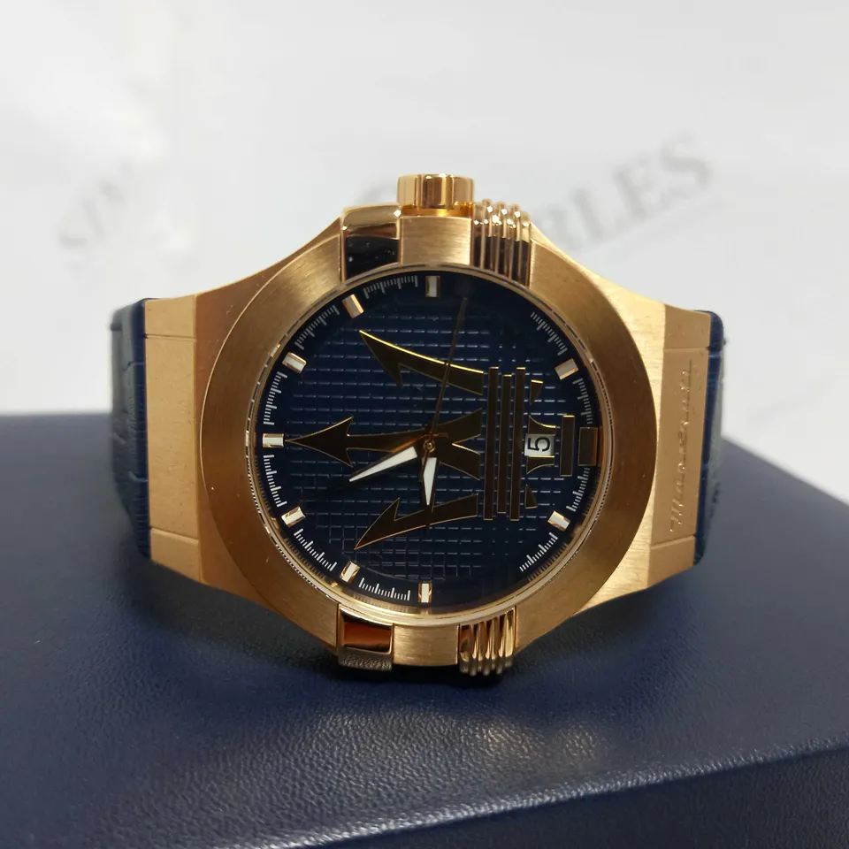 MASERATI POTENZA MENS LEATHER WATCH RRP £239