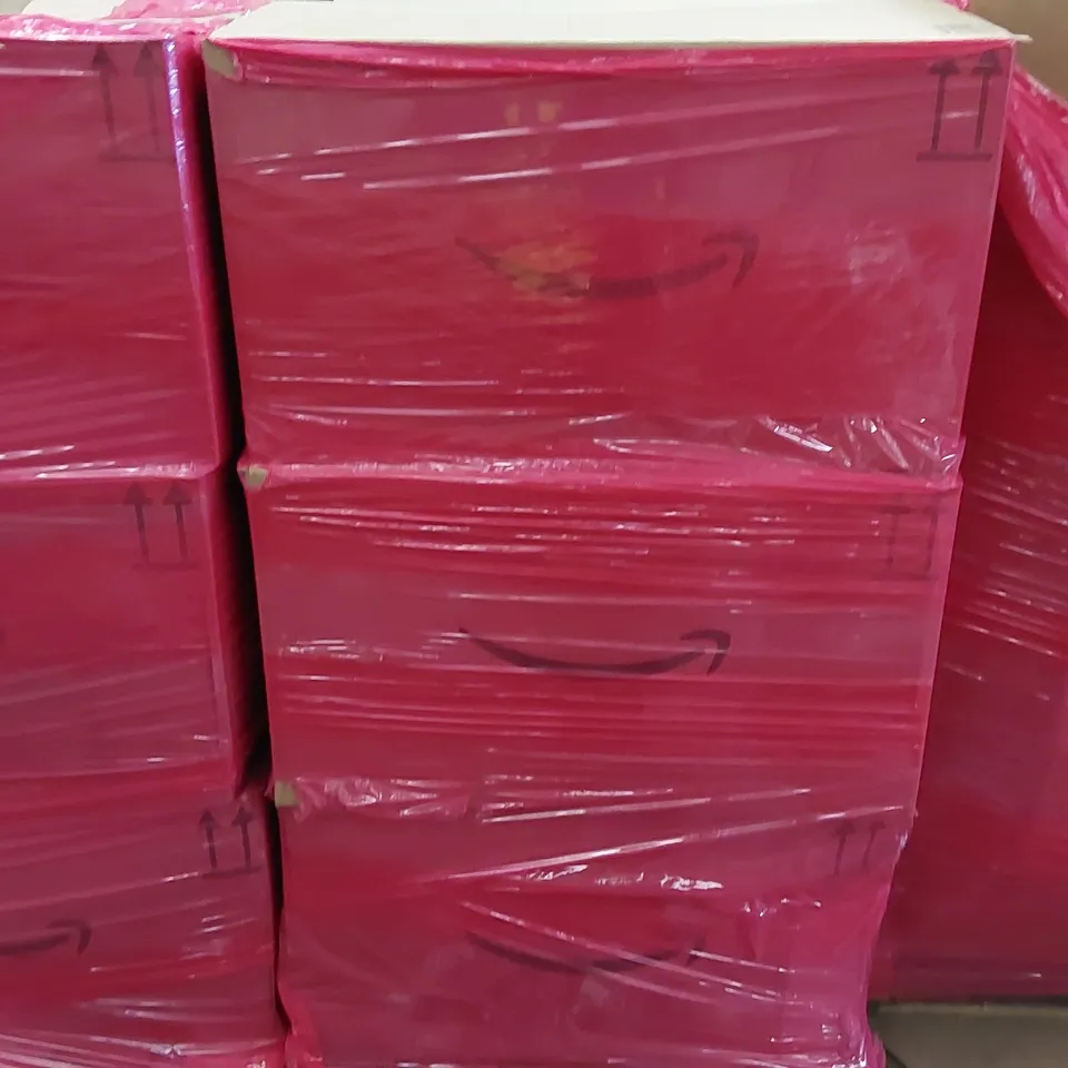 PALLET OF ASSORTED ITEMS INCLUDING: NAIL LAMP, OUTDOOR STRING LIGHTS, FAKE EYELASHES, NAIL CLIPPER, AIR FRYER PARCHMENT PAPER, EYE DROPS, WOMEN'S CLOTHING, BOOK, KNEE COMPRESSION SLEEVES