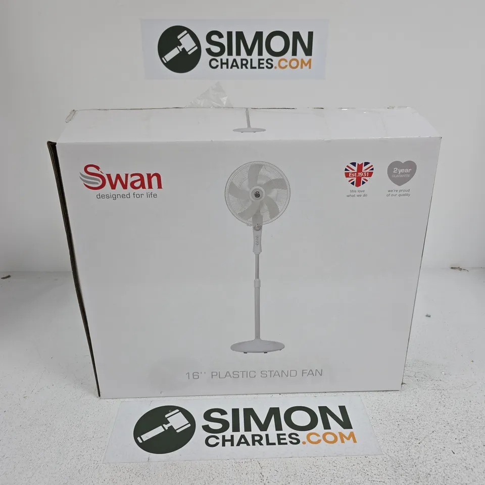 SWAN FREESTANDING STAND FAN - WHITE