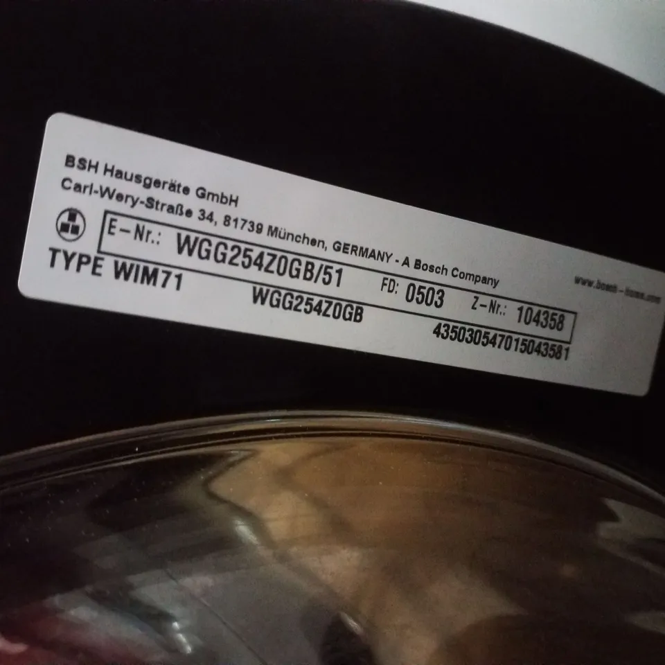 BOSCH SERIES 6 10KG IRON ASSIST WASHING MACHINE