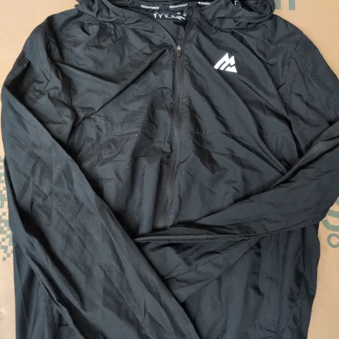 MONTIREX LONG SLEEVE ZIP-UP HOODED JACKET IN BLACK SIZE SMALL