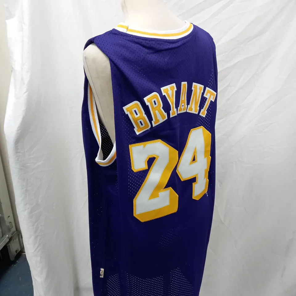 LA LAKERS KOBE BRYANT NUMBER 24 REPLICA JERSEY - SIZE XXL