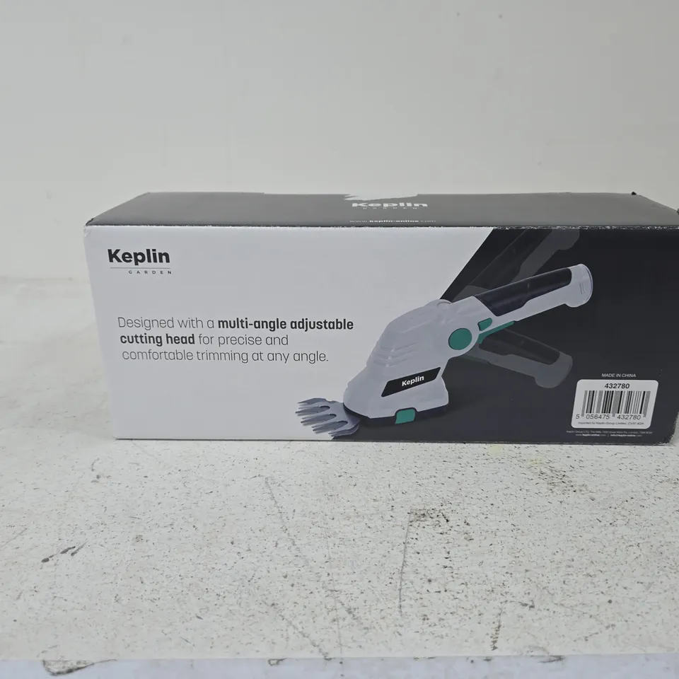 KEPLIN GARDEN HEDGE TRIMMER – MULTI-ANGLE CUTTING HEAD (BOXED)
