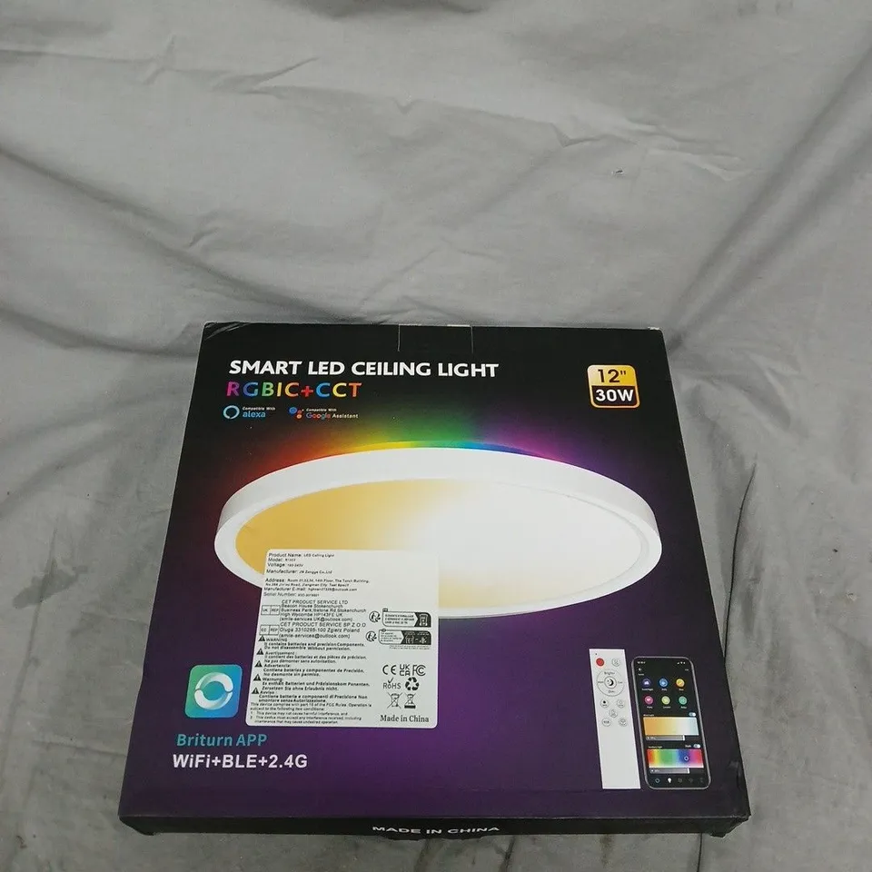 SMART LED CEILING LIGHT – 12 INCH, RGBIC+CCT, WIFI/BLE