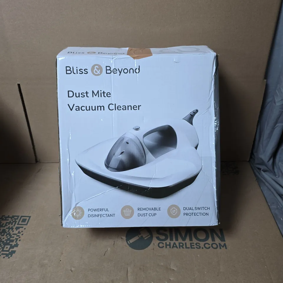 BLISS & BEYOND DUST MITE VACUUM CLEANER – WHITE 