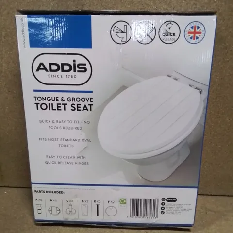 BOXED TONGUE AND GROOVE TOILET SEAT