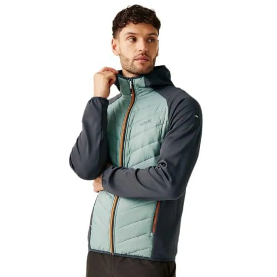 BRAND NEW REGATTA MEN'S ANDRESON VIII HYBRID JACKET IN GLACIER/ASH - UK 3XL