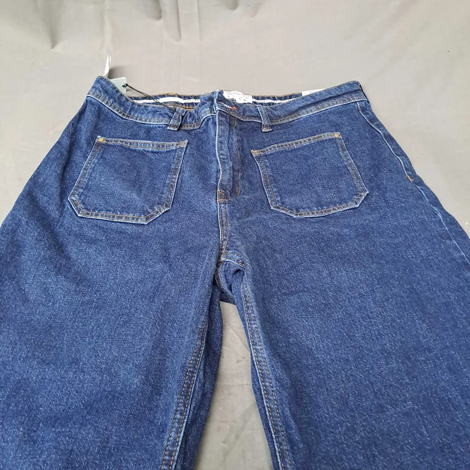 RIVER ISLAND DENIM SPECIALIST  HIGH RISE WIDE JEANS  - UK 18