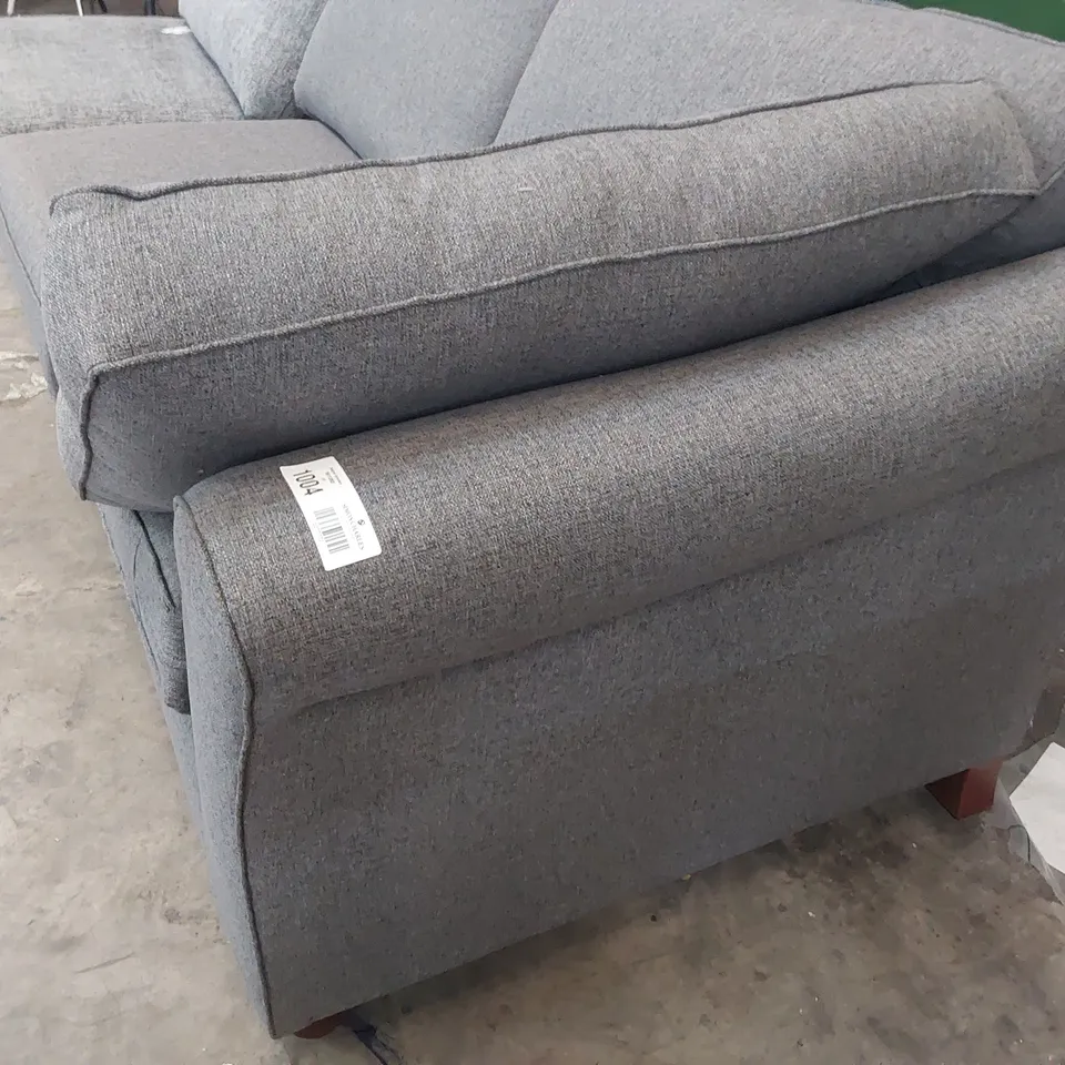 TWO GREY FABRIC SECTIONS 