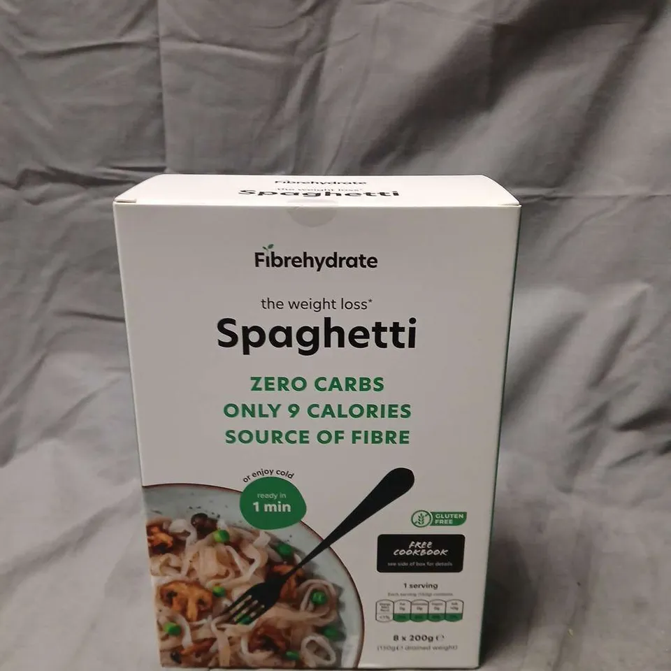 FIBREHYDRATE SPAGHETTI – ZERO CARBS, 9 CALORIES PER SERVING, 8X200G
