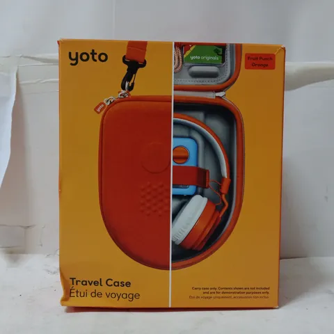 BOXED YOTO TRAVEL CASE – ORANGE, PORTABLE AUDIO ACCESSORY