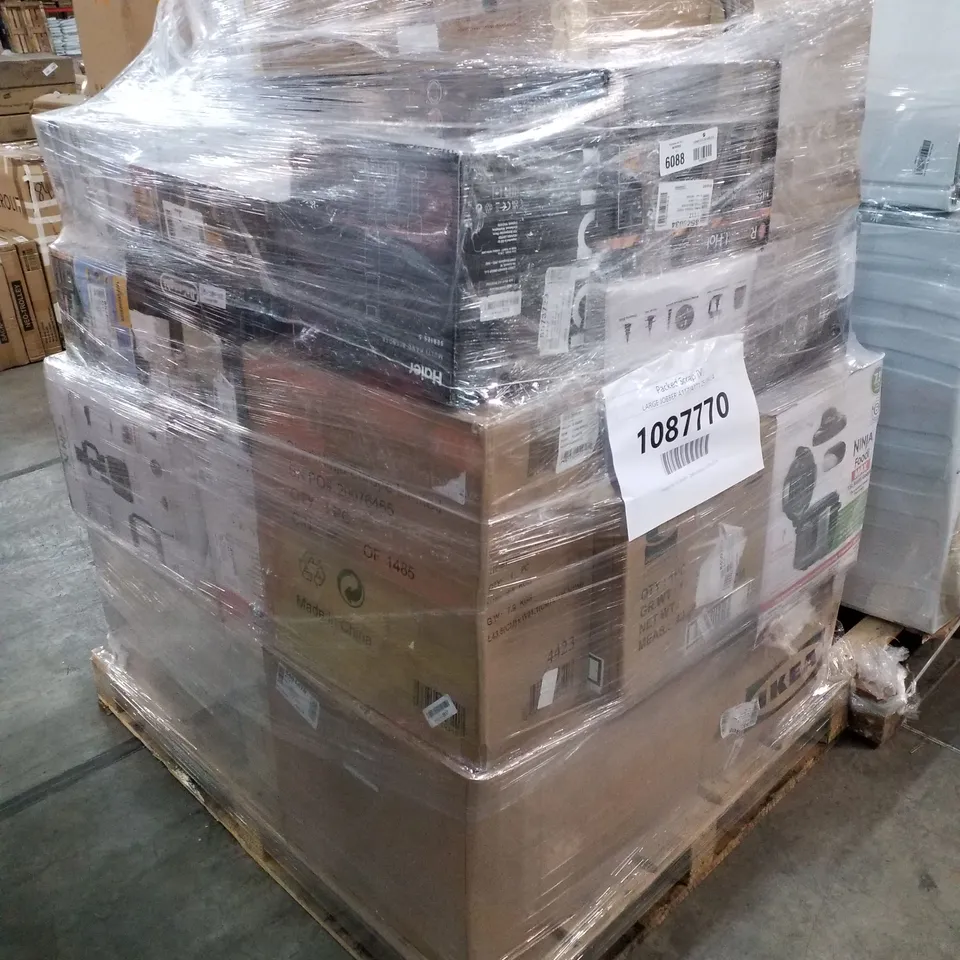 PALLET OF APPROXIMATELY 30 UNPROCESSED RAW RETURN HOUSEHOLD AND ELECTRICAL GOODS TO INCLUDE;