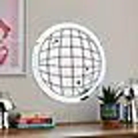 BOXED DISCO BALL MIRRORED NEON SIGN