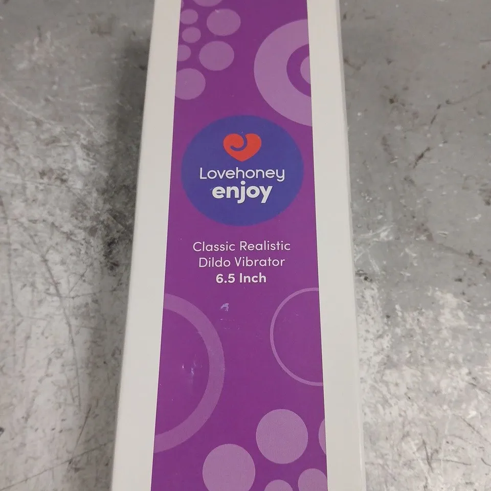 BOXED LOVE HONEY CLASSIC REALISTIC DILDO VIBRATOR 6.5"
