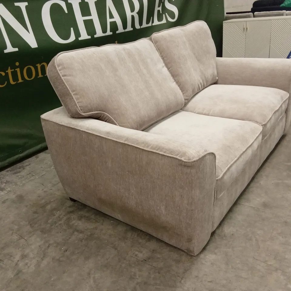HARLOW 2 SEATER STANDARD BACK FABRIC SOFA - NATURAL RRP £599
