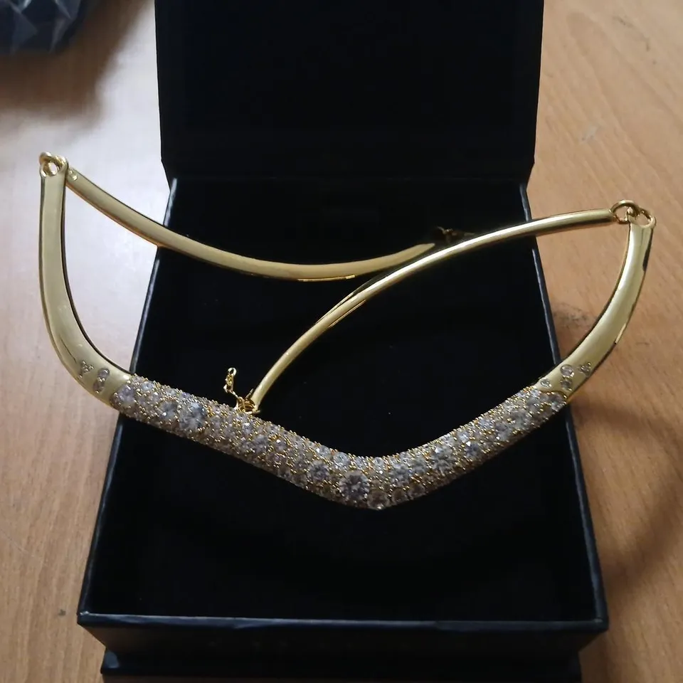 PAUL COSTELLO FOR DIAMONIQUE WAVE COLLAR NECKLACE