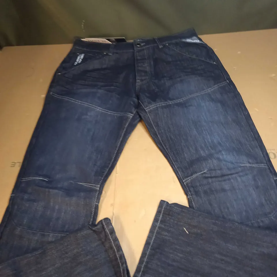 MENS DENIM ENZO WIDE LEG JEANS SIZE 34R