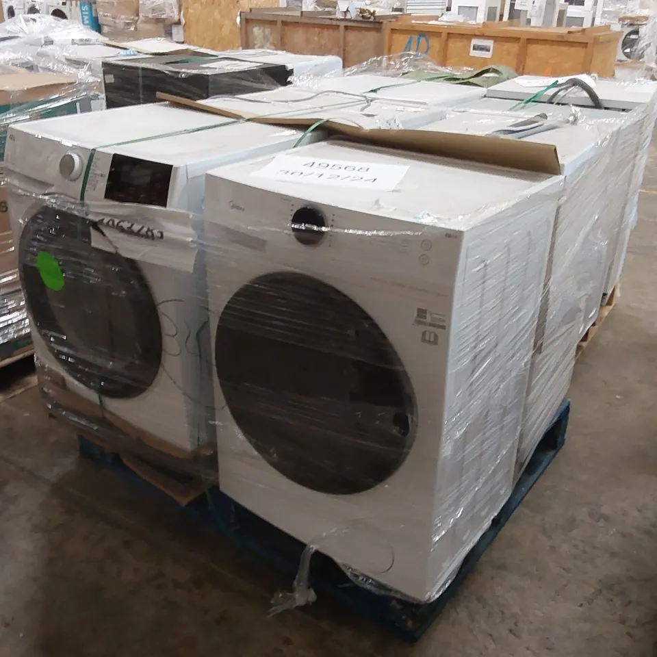 PALLET OF APPROXIMATELY 4 UNPROCESSED RAW RETURN WHITE GOODS TO INCLUDE;