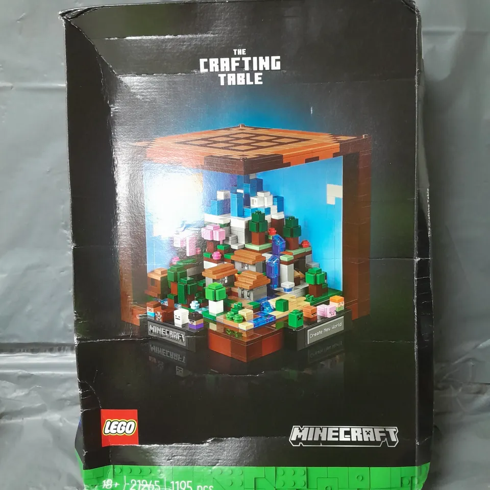 LEGO MINECRAFT THE CRAFTING TABLE FOR ADULTS 21265 RRP £79.99