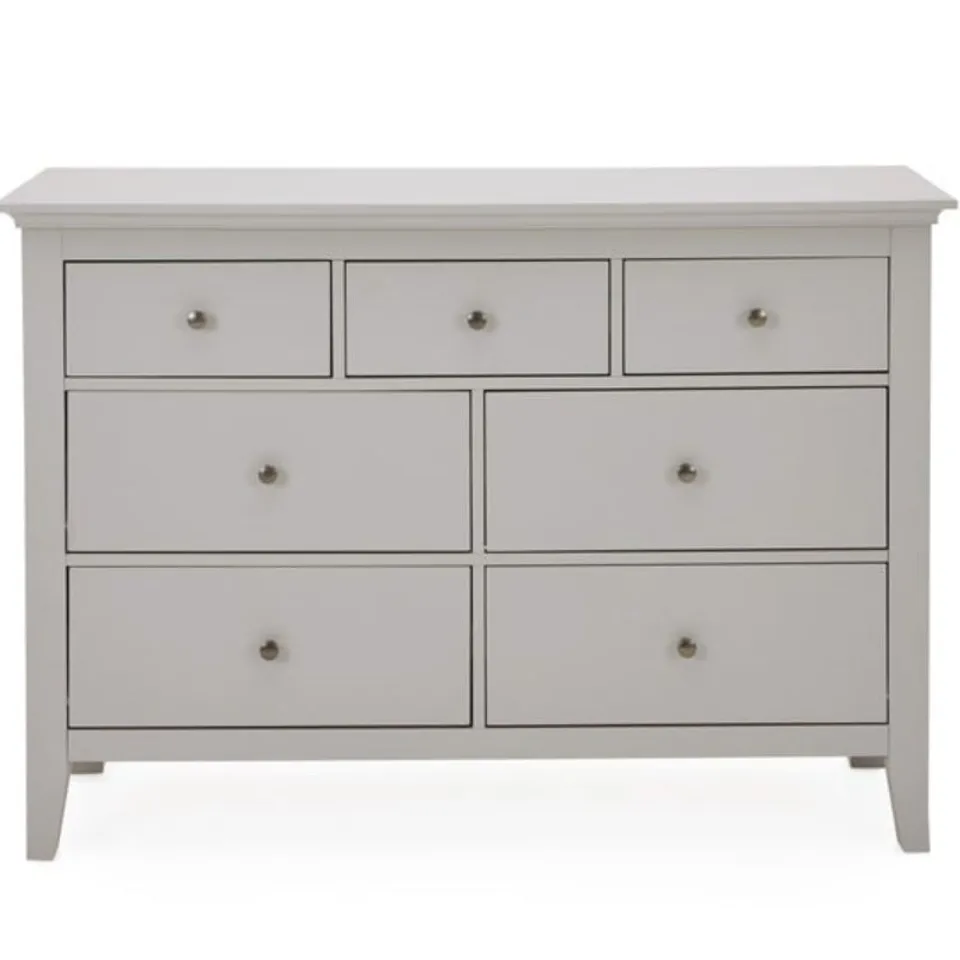 BOXED LYNTON 7 DRAWER CHEST - NATURAL (2 BOXES)