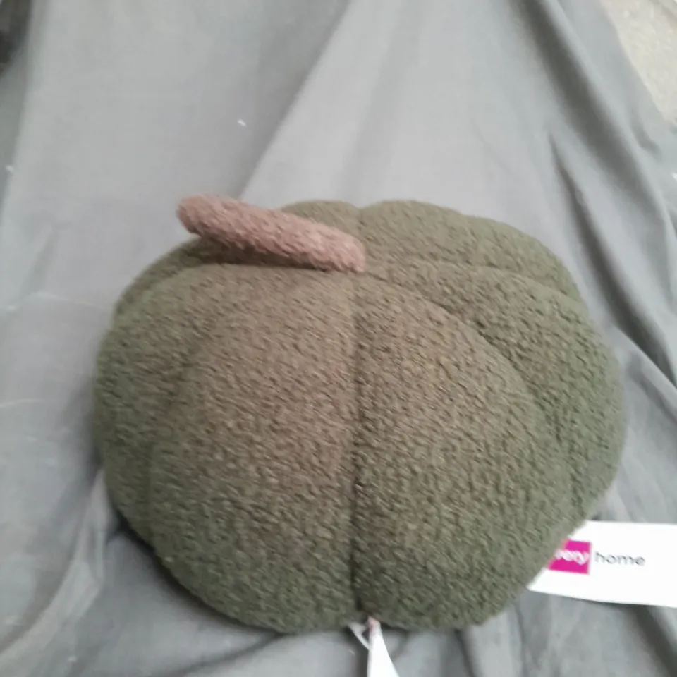 MEDIUM PUMPKIN CUSHION - GREEN