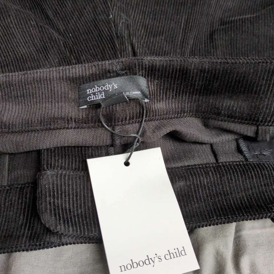 NOBODY'S CHILD LADIES CORDUROY SHORTS – BLACK SIZE 14