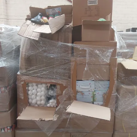 PALLET CONTAINING A VERY LARGE QUANTITY OF ASSORTED EASTER ITEMS INCLUDING: FOAM EGGS, EASTER EGG HUNT KITS, EGG CAPSULES ECT