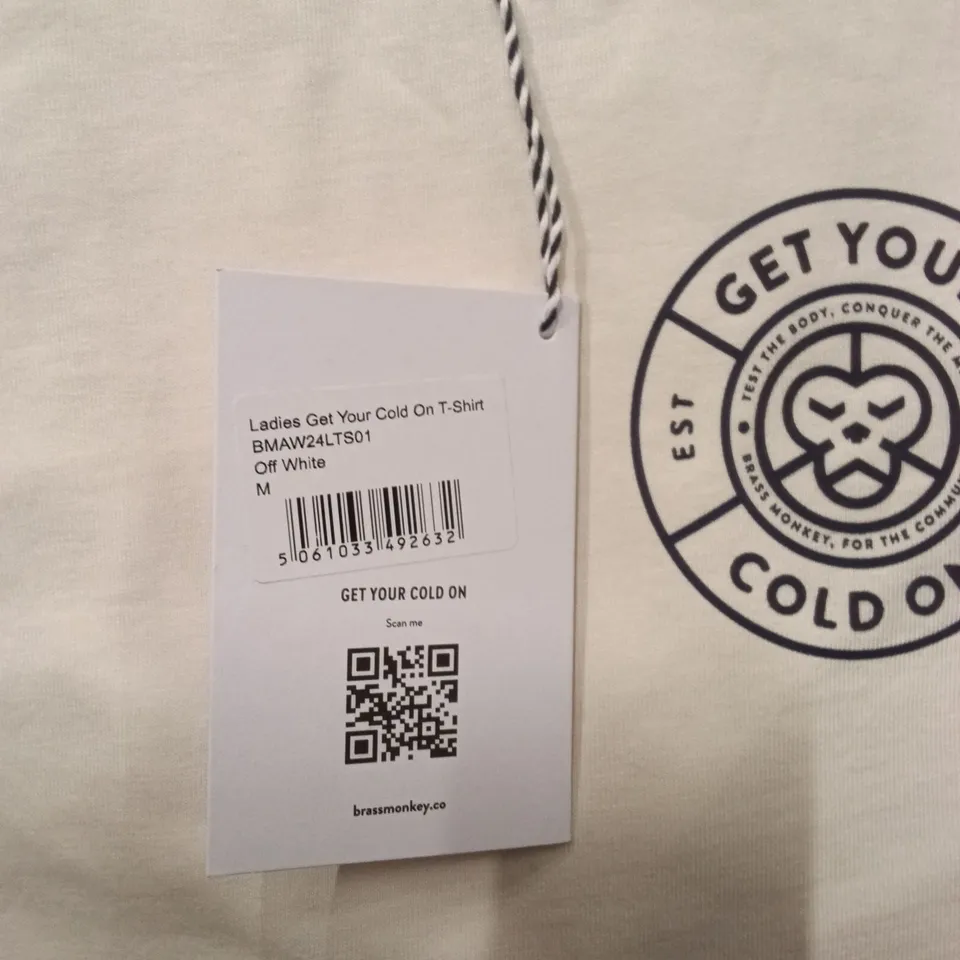 BRAND NEW BRASS MONKEY T-SHIRTS - OFF WHITE SIZE MEDIUM APPROXIMATELY 35