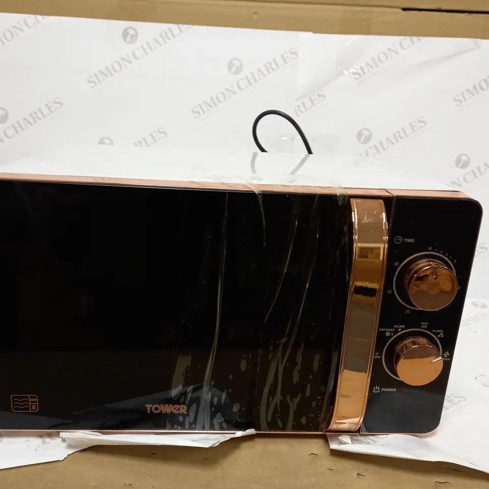 TOWER MANUAL SOLO ROSE GOLD MICROWAVE