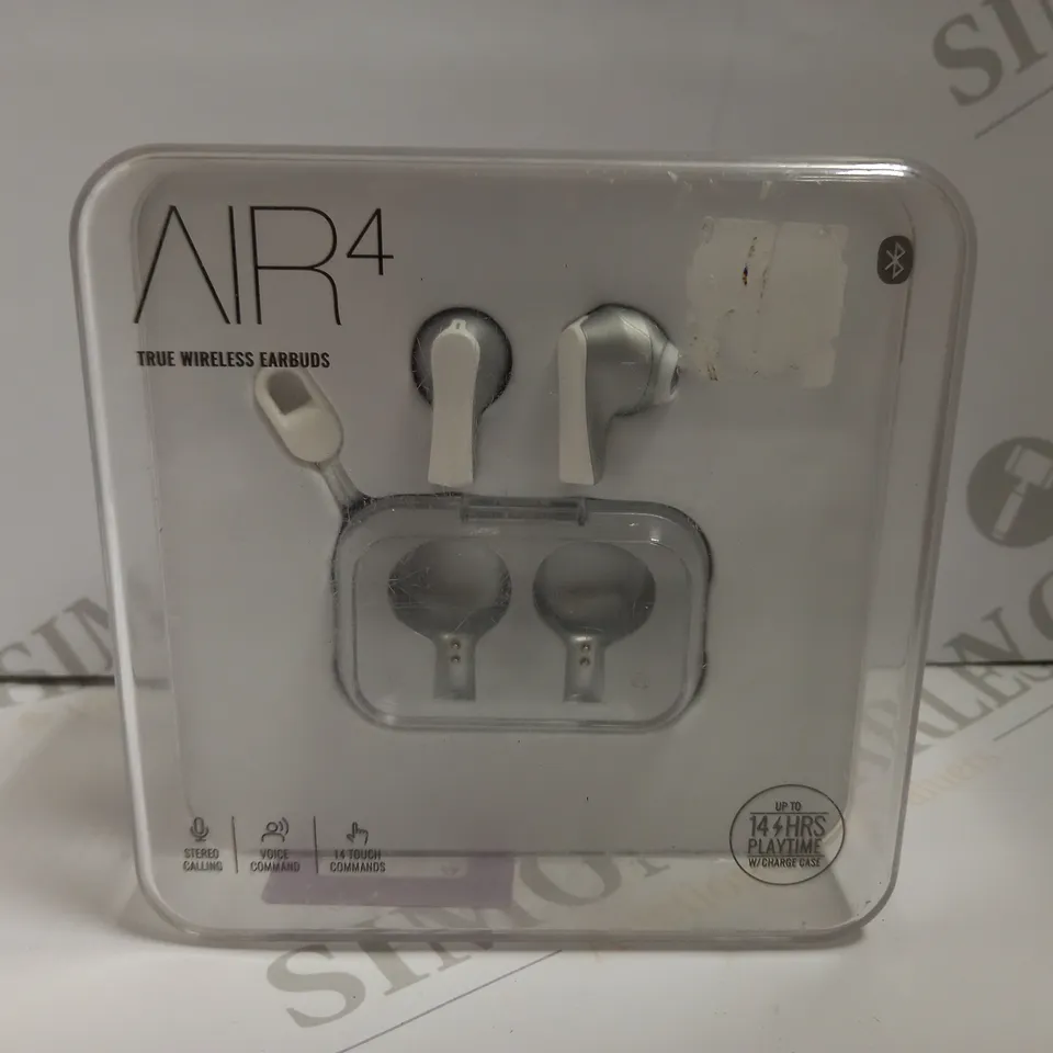 GEN TEK AIR 4 TRUE WIRELESS EARBUDS - SILVER 