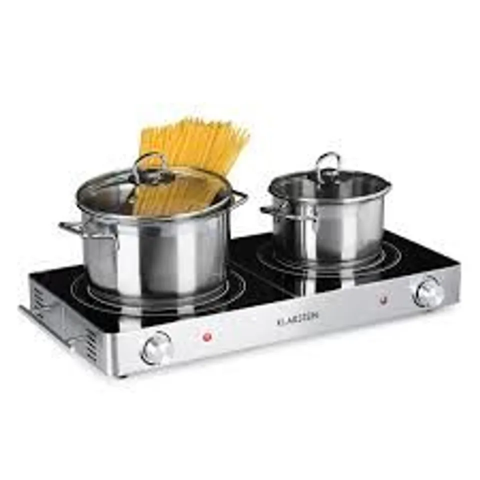 BOXED KLARSTEIN VARICOOK DUO HOT PLATE 3000W STAINLESS STEEL 
