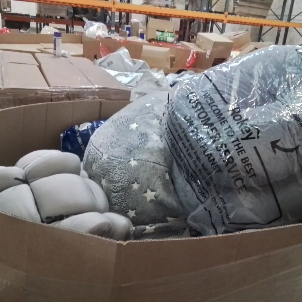 PALLET CONTAINING A LARGE QUANTITY OF PILLOWS 