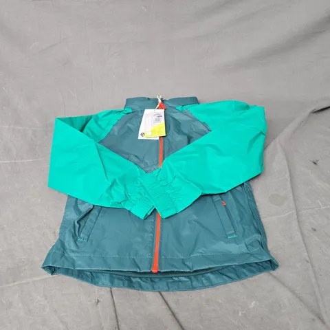 MOUNTAIN WAREHOUSE TORRENT 2 KIDS LIGHTWEIGHT WATERPROOF JACKET IN KHAKI SIZE -8YRS