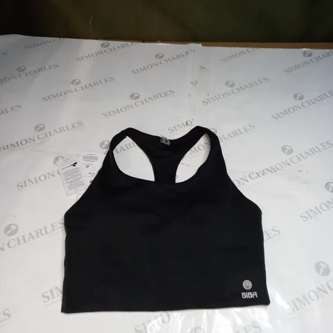 BIBA ACTIVE L LINE BRA BLACK SIZE 14(L)